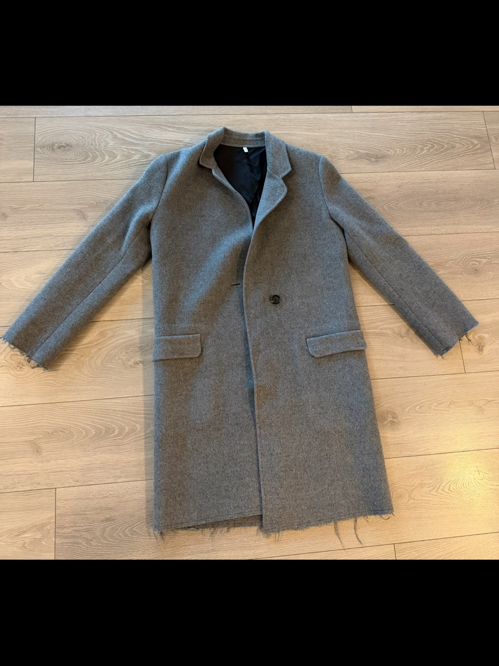 Helmut Lang grey coat size small